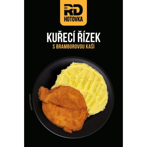 Kuřecí řízek s bramborovou kaší 450g RD